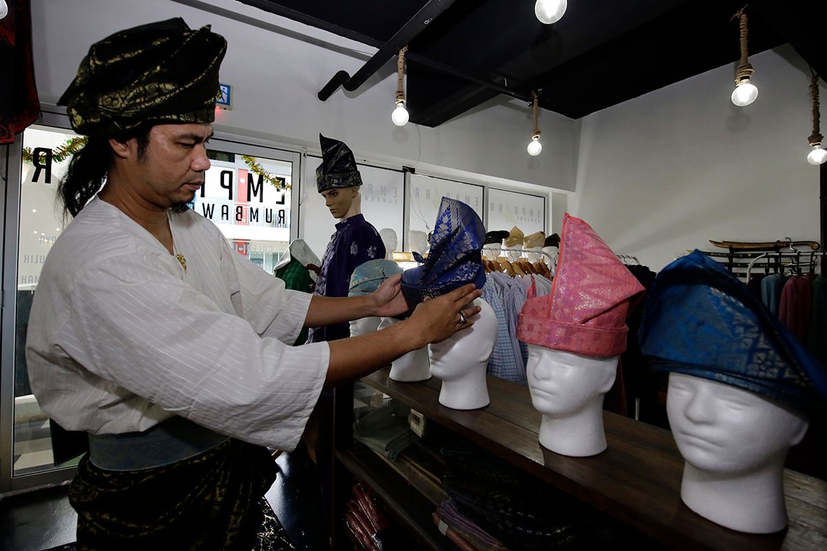 Gaya karangan tanjak dalam Aidilfitri