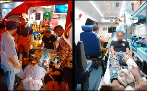 நீராவி பானை வெடித்து சிதறியதில் ஒரே குடும்பத்தில் இரண்டு குழந்தைகள் காயமடைந்தனர்