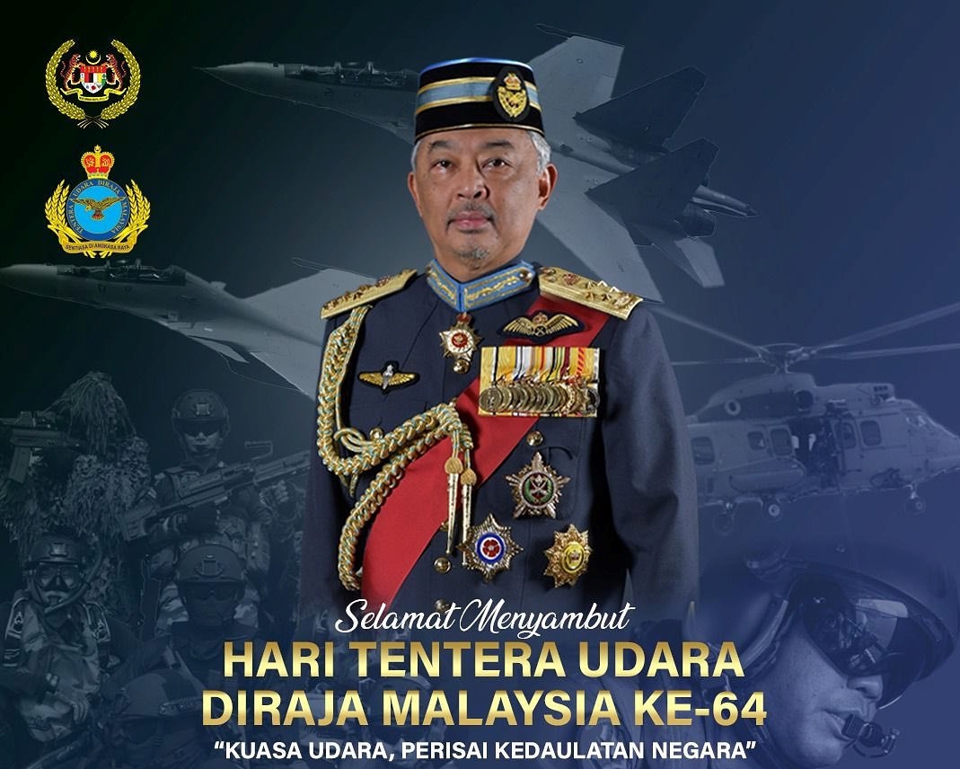 Agong zahir ucapan selamat ulang tahun TUDM ke-64