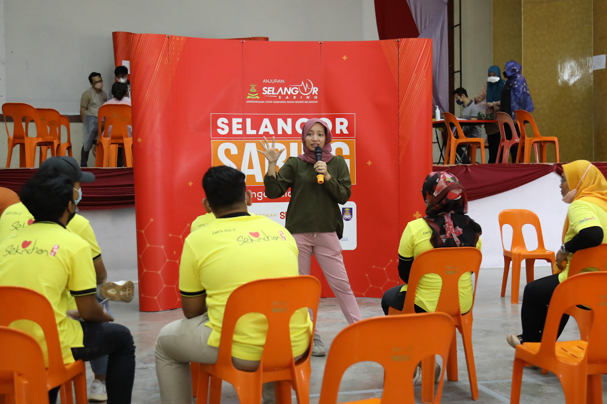 Selangor Saring DUN Sekinchan tampil sesi taklimat kesihatan