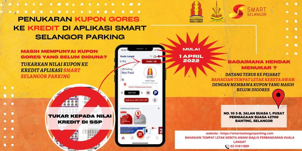 MPKL: Pindah baki nilai kupon parkir boleh dibuat hingga 29 Jun