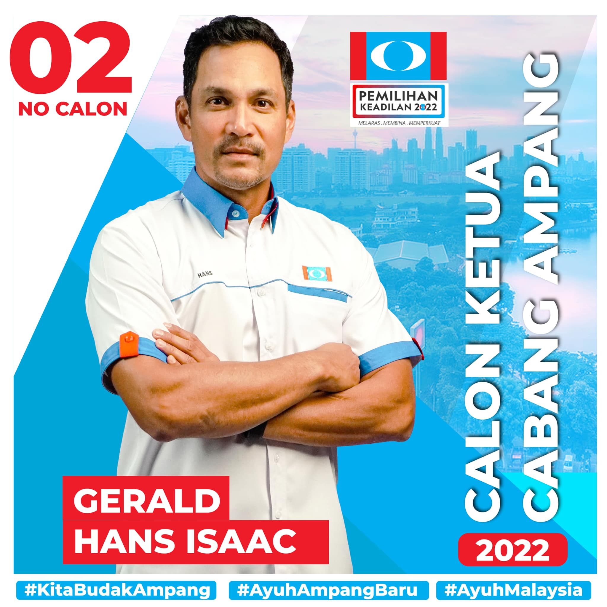 公正党安邦区部重选 名人汉斯艾萨获主席职