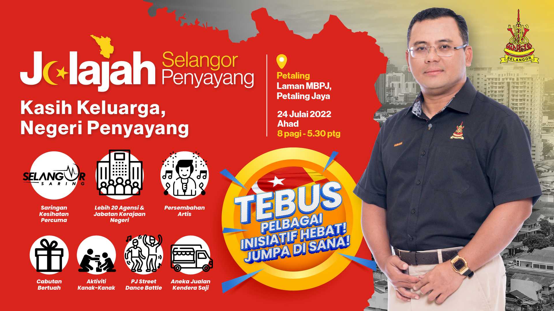 Jelajah bantuan baharu singgah Petaling Jaya Ahad ini