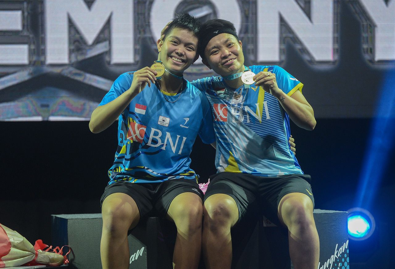 Indonesia's Apriyani, Siti Fadia win first Open title in third tournament