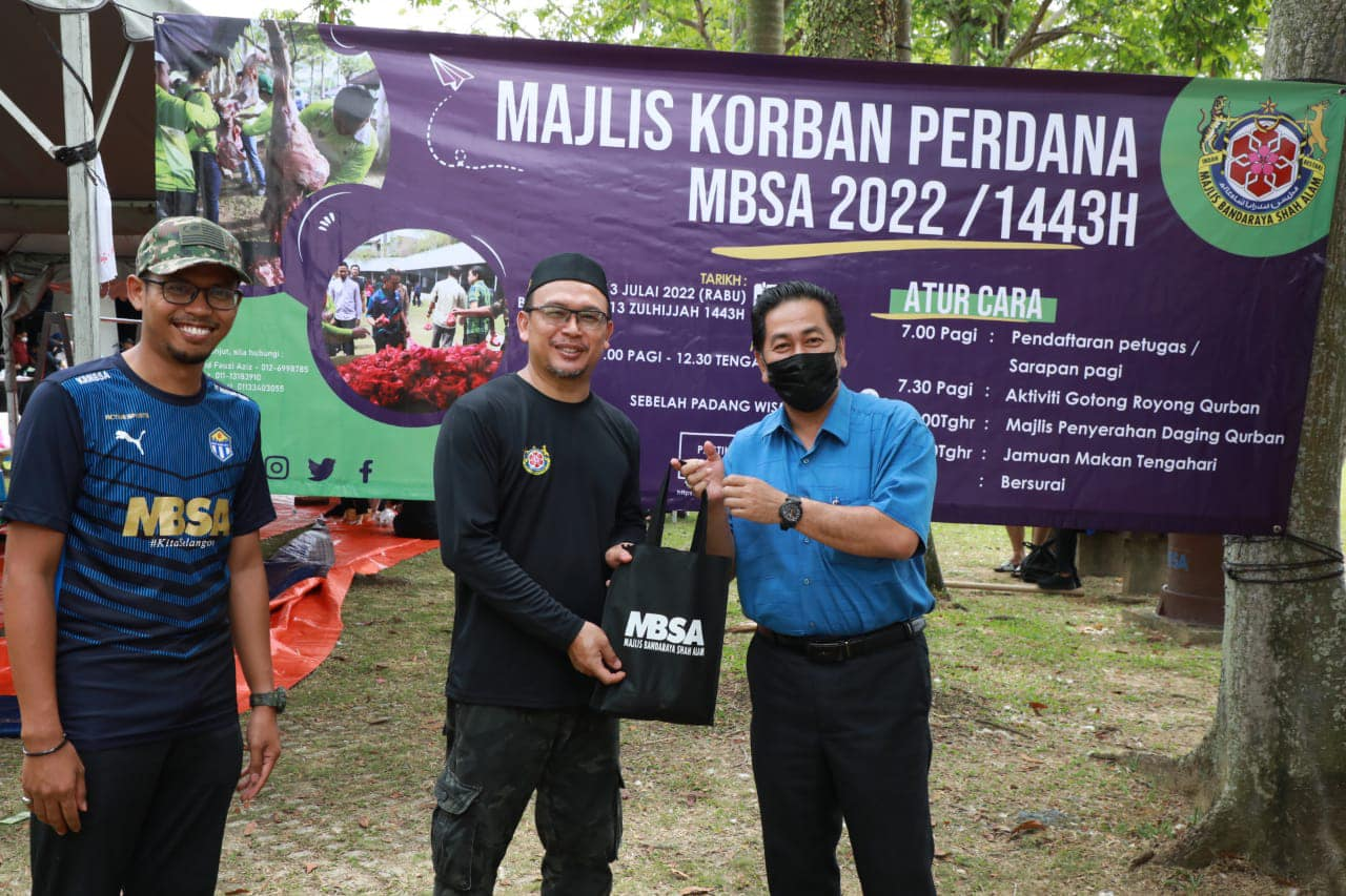 MBSA agih daging korban kepada asnaf, Orang Asli dan warga kerja