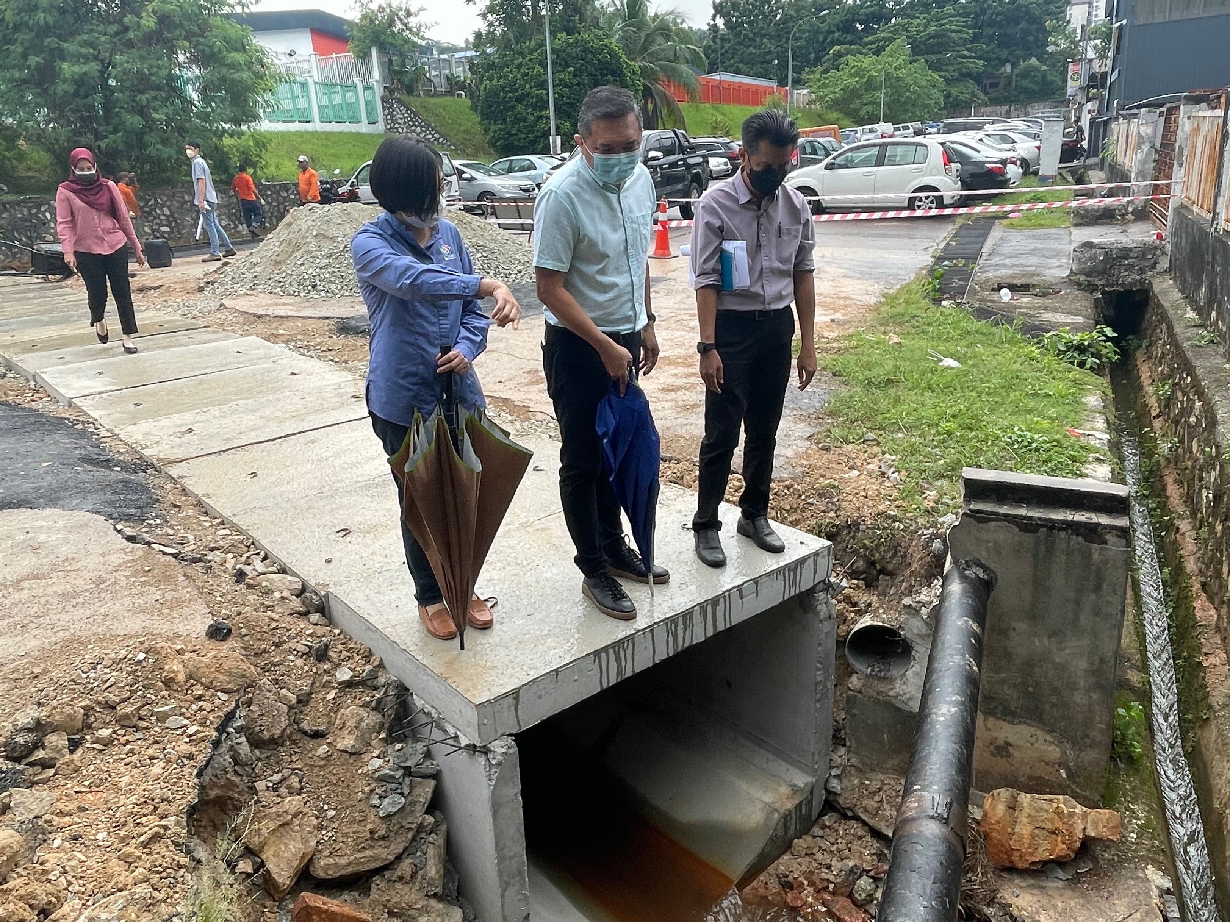 MBSJ ganti paip pembentung, elak banjir kilat di Puchong Jaya berulang