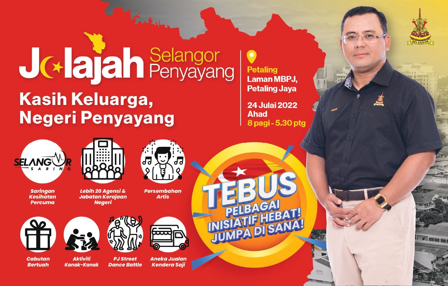 Sukan rakyat tawar hadiah hingga RM350 di Jelajah Selangor Penyayang esok