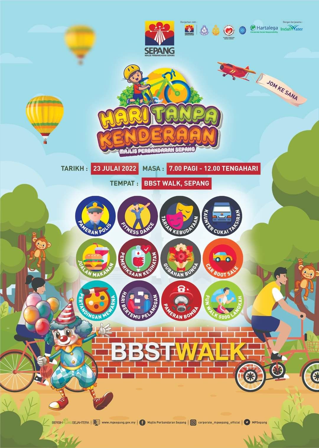 Jom meriahkan Hari Tanpa Kenderaan MPSepang Sabtu ini