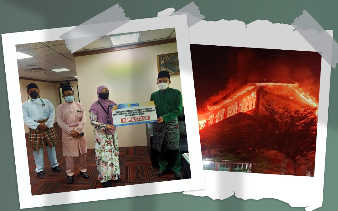 LZS serah hampir RM100,000 bantu tambah baik asrama sekolah terbakar
