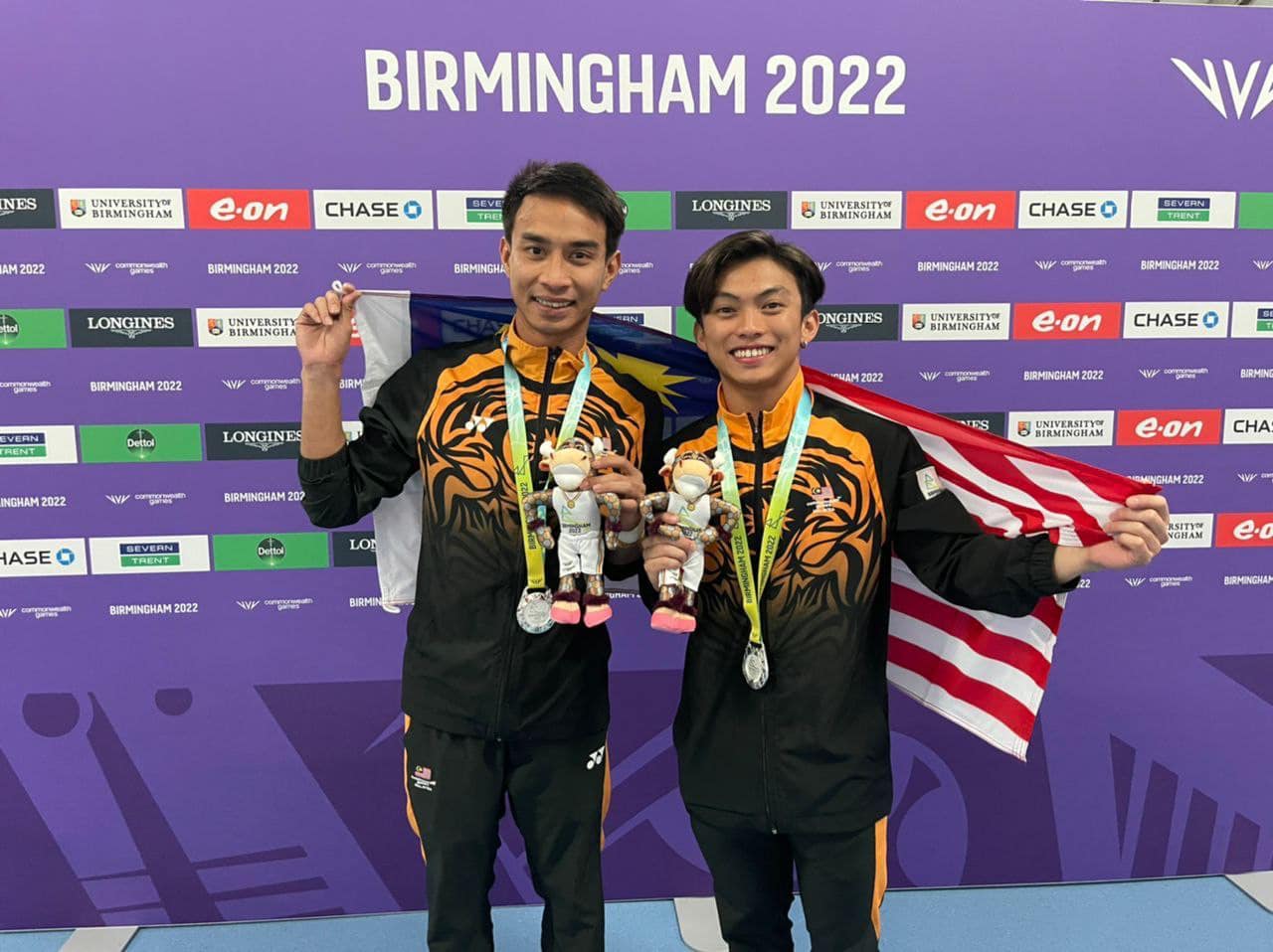 Pasangan penerjun papan anjal lelaki raih perak di Birmingham