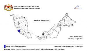 Four Selangor districts to undergo stormy weather until noon— MetMalaysia