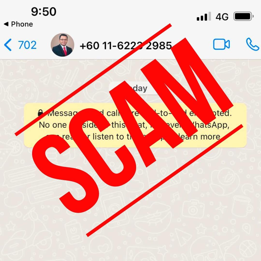 雪州大臣肖像被人盗用行骗 民众受促提防来路不明信息