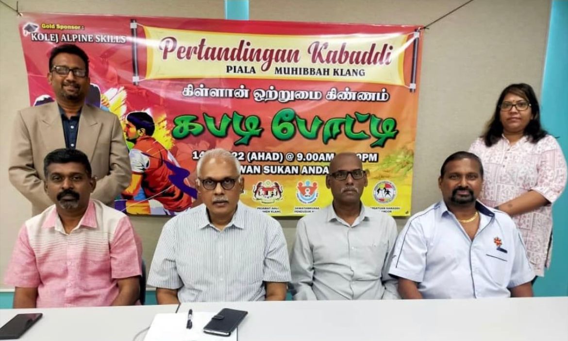 கிள்ளான் நாடாளுமன்ற உறுப்பினர் தலைமையில் சிலாங்கூர்  கிண்ண  ஒற்றுமை கபடி போட்டி கிள்ளானில் நடைபெறுகிறது