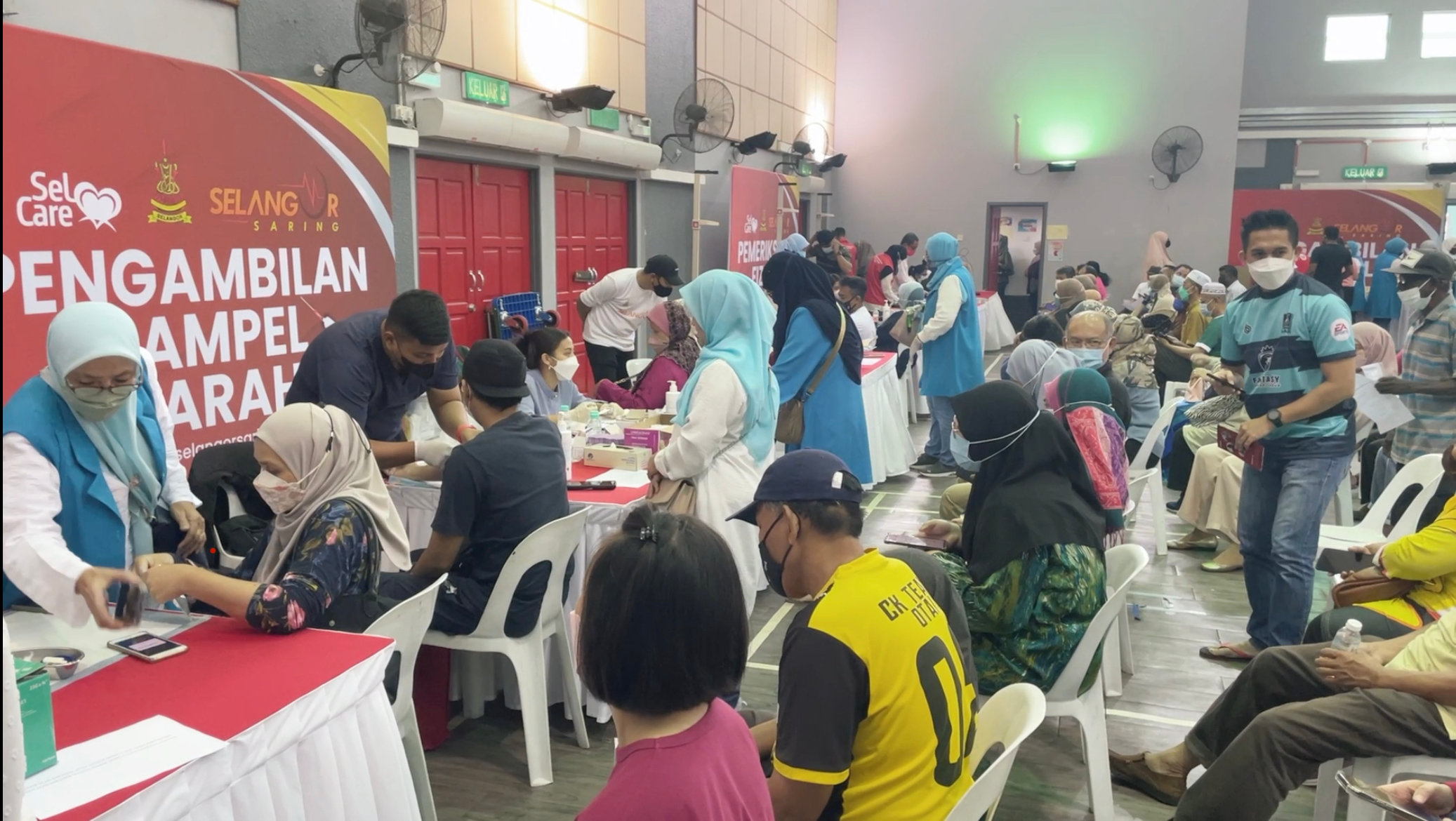 Lebih 500 hadir saringan kesihatan percuma DUN Kota Anggerik