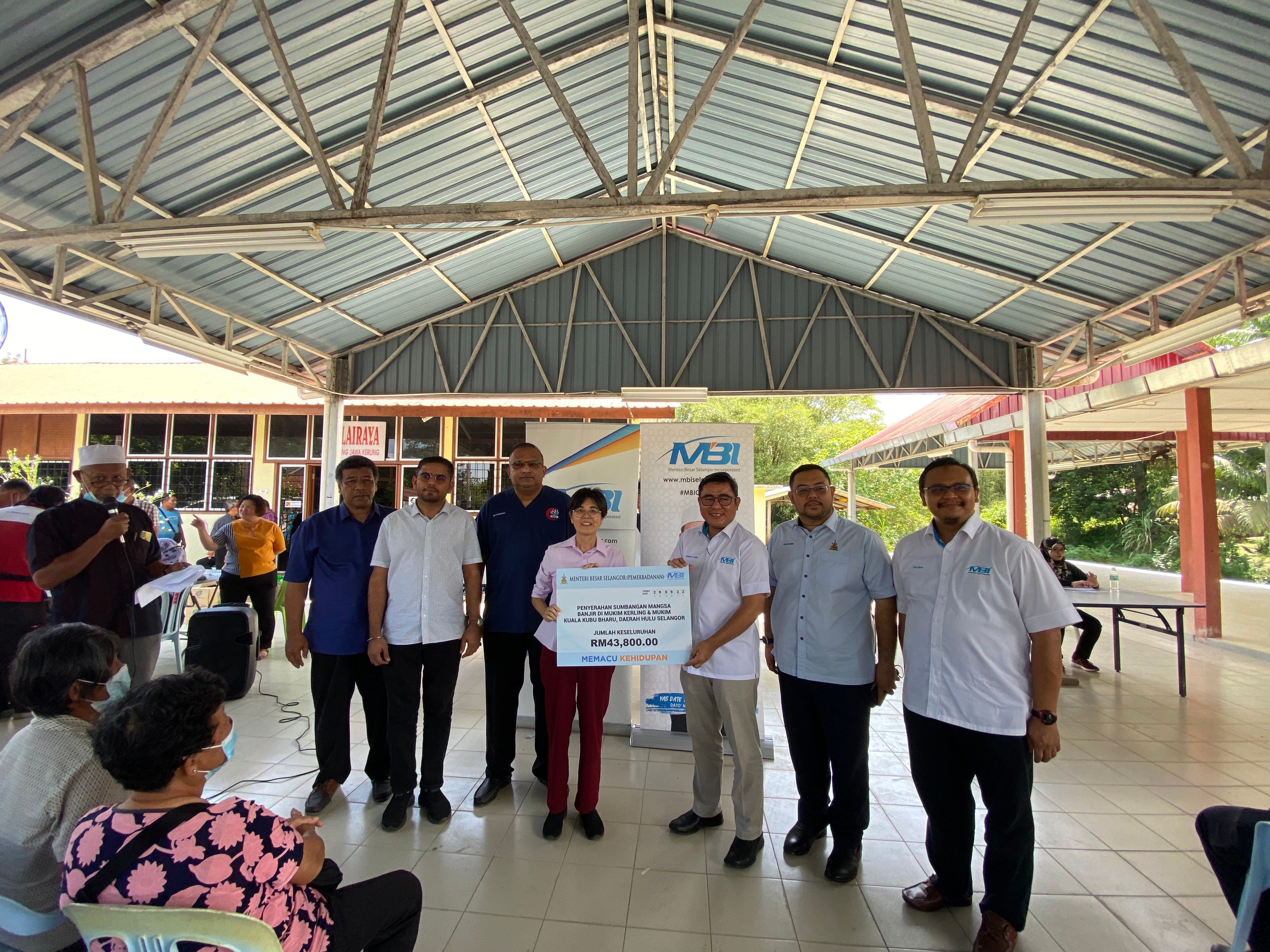 MBI peruntuk hampir RM44,000 bantu mangsa bah sekitar Kuala Kubu Bharu