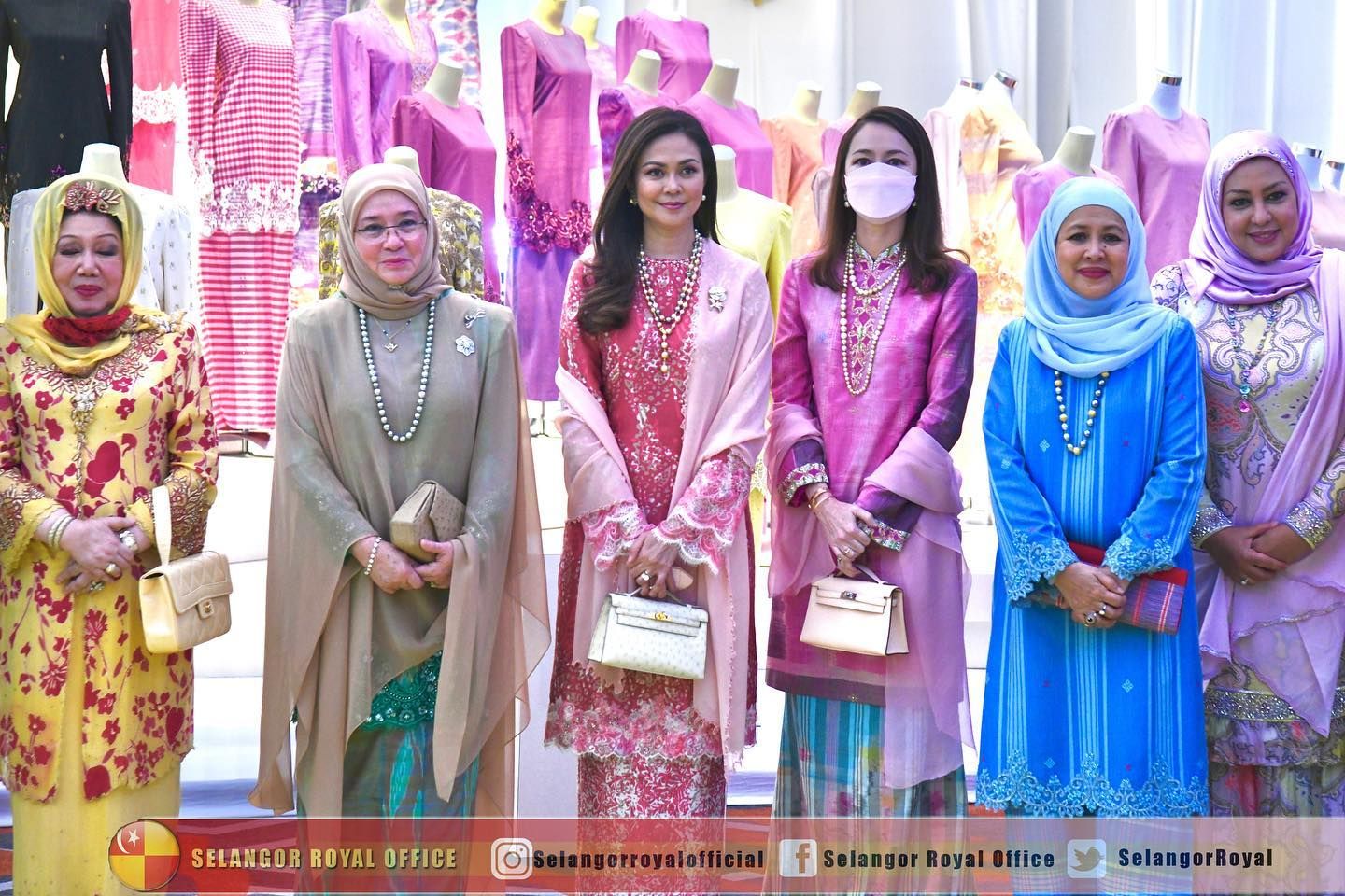 Tengku Permaisuri berangkat ke simposium tekstil tradisional ASEAN