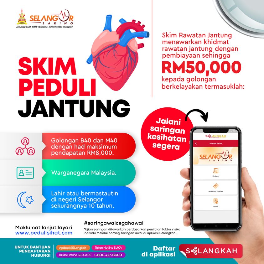 EXCO: Mohon Skim Peduli Jantung, peluang pesakit terima pembiayaan RM50,000