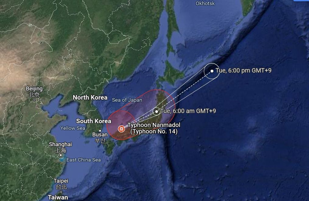Taufan Nanmadol: Hampir 9.5 juta penduduk Jepun diarah pindah