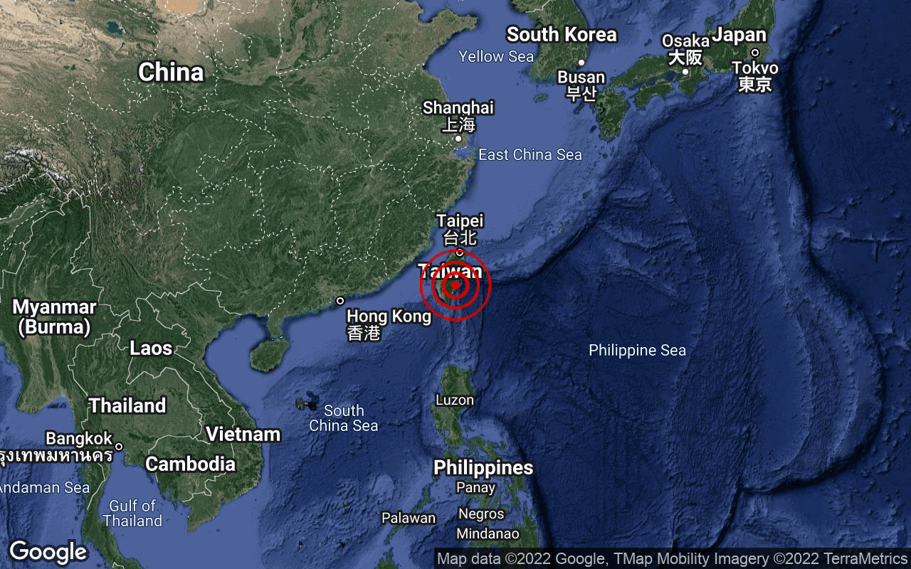 嘉义东南部6.6级地震   未对大马构成海啸威胁