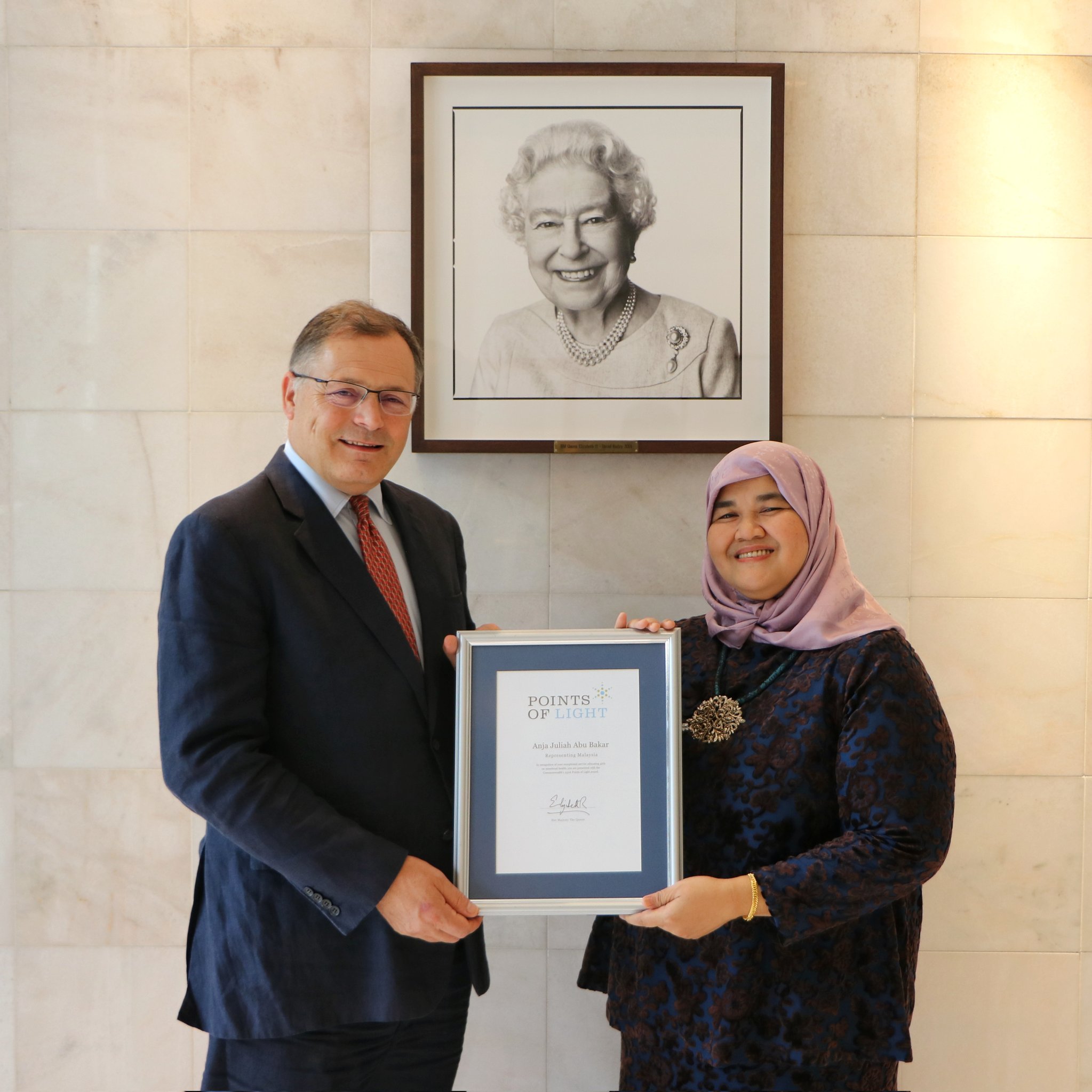 Malaysian social entrepreneur receives Commonwealth Points of Light award