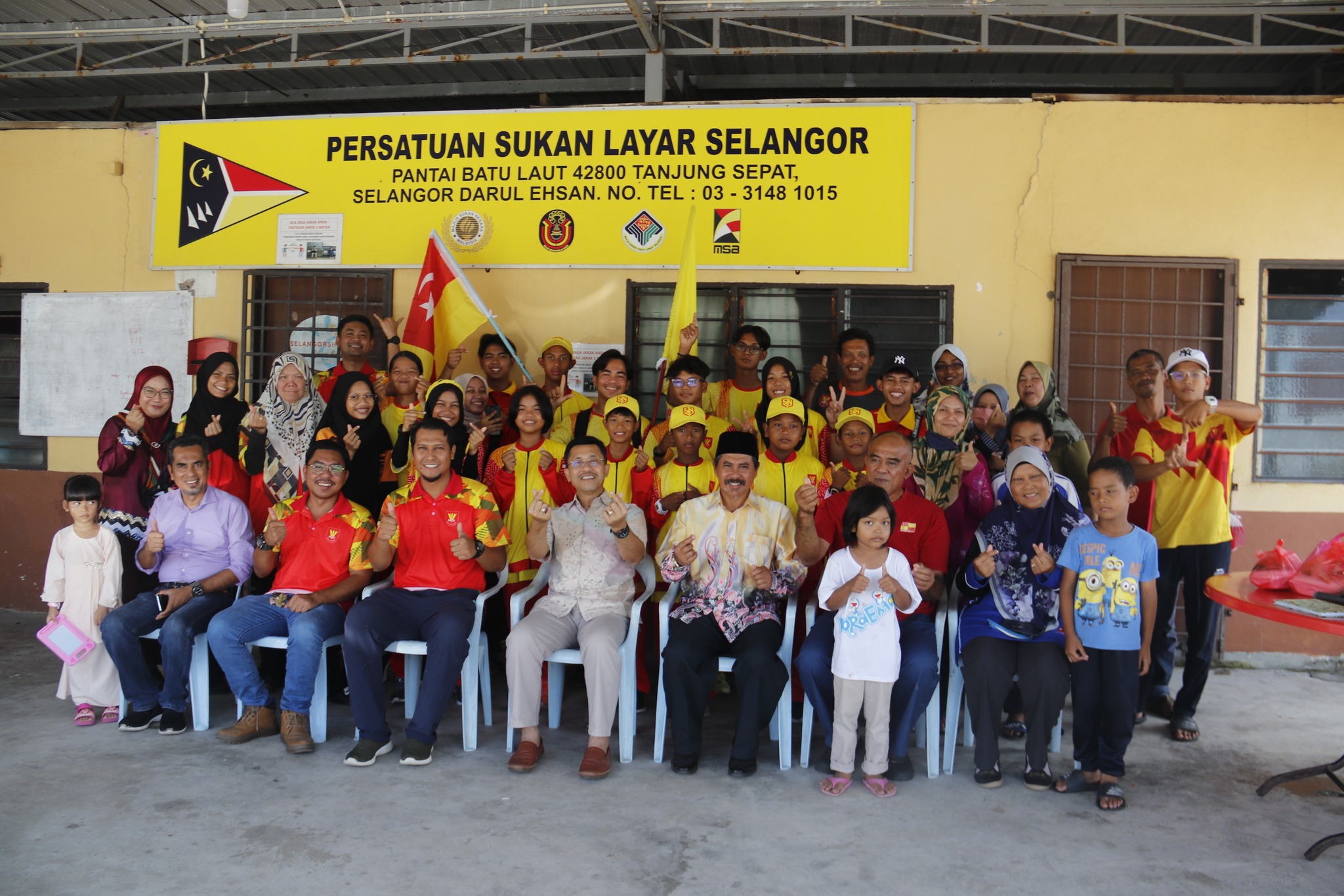 Wakil rakyat beri kata semangat kepada atlet perahu layar Selangor