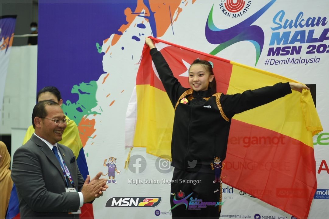 Atlet wusyu wanita sumbang emas pertama Selangor di SUKMA