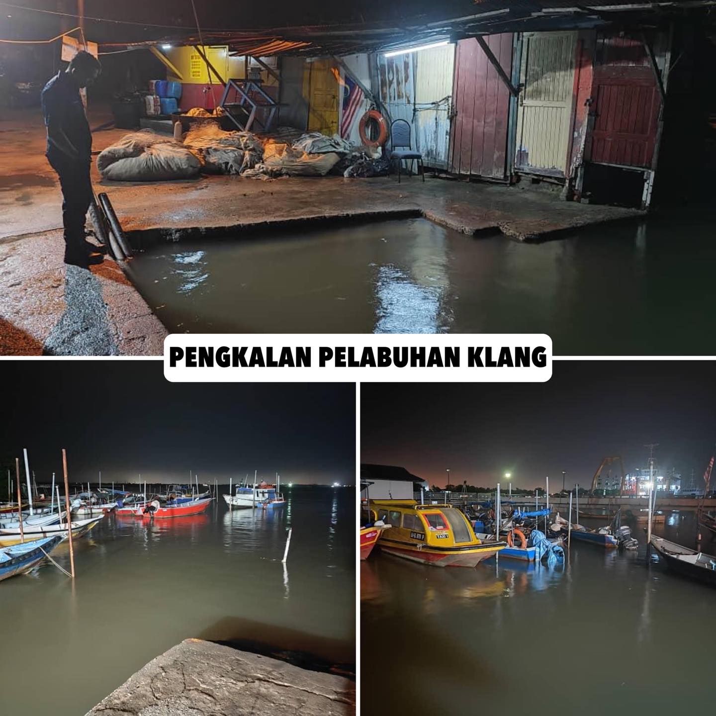 Air pasang besar, beberapa kawasan di Klang dinaiki air