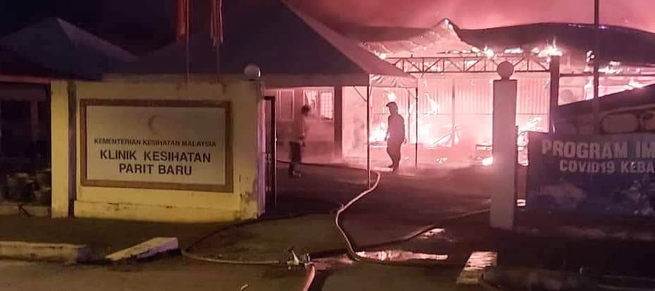 沙白新沟乡区诊所烧毁  卫生部拨款搭建临时诊所