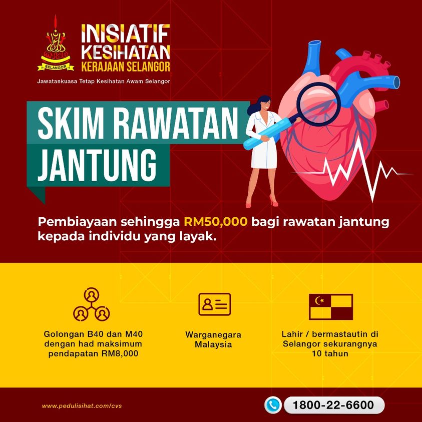 Mohon Skim Rawatan Jantung, pesakit terima pembiayaan RM50,000