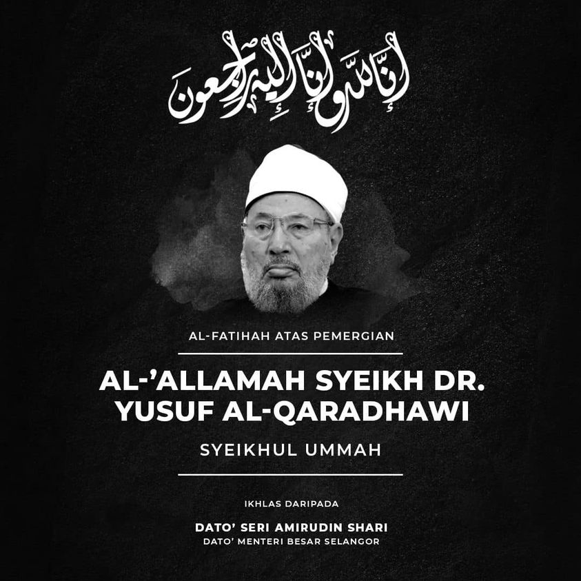 MB ucap takziah pemergian ulama Yusof al-Qaradawi