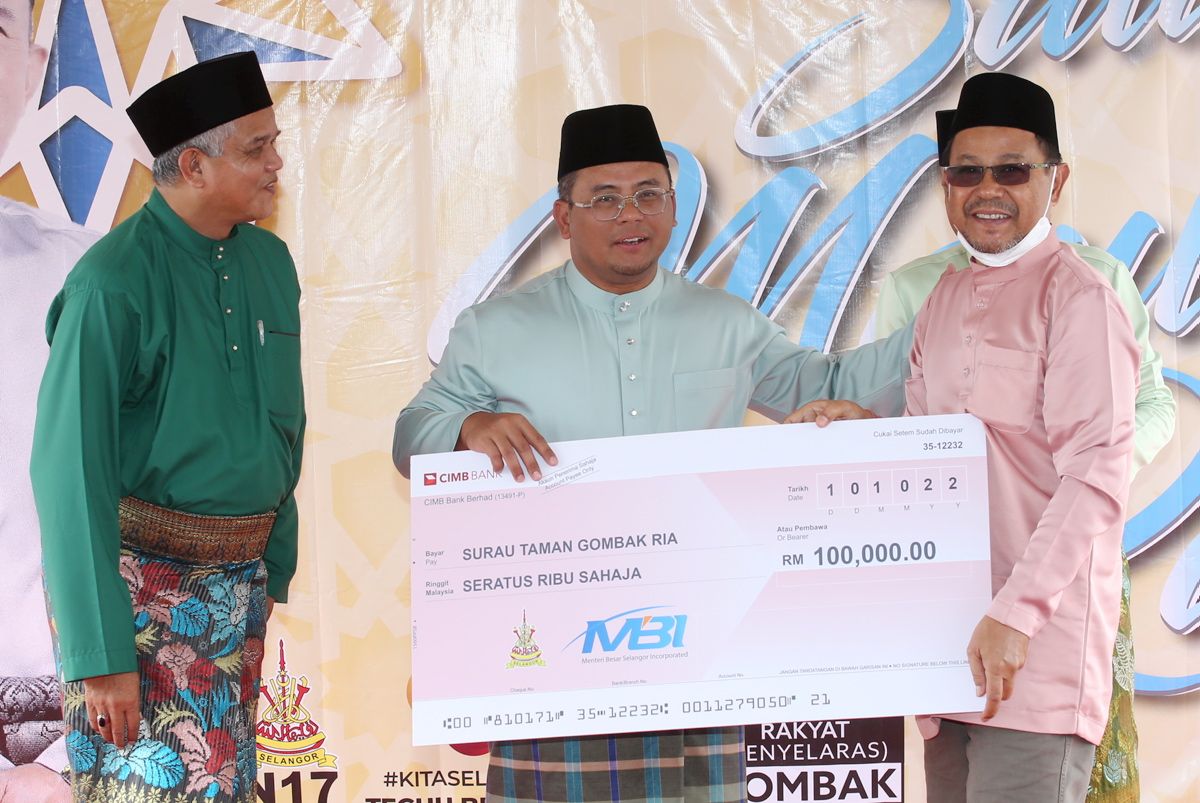 MBI sumbang RM100,000 bina Surau Taman Gombak Ria