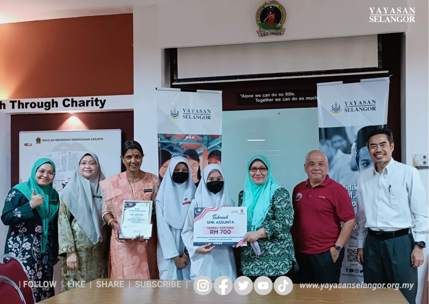 SMK Assunta juara video pendek Hari Merdeka anjuran Yayasan Selangor