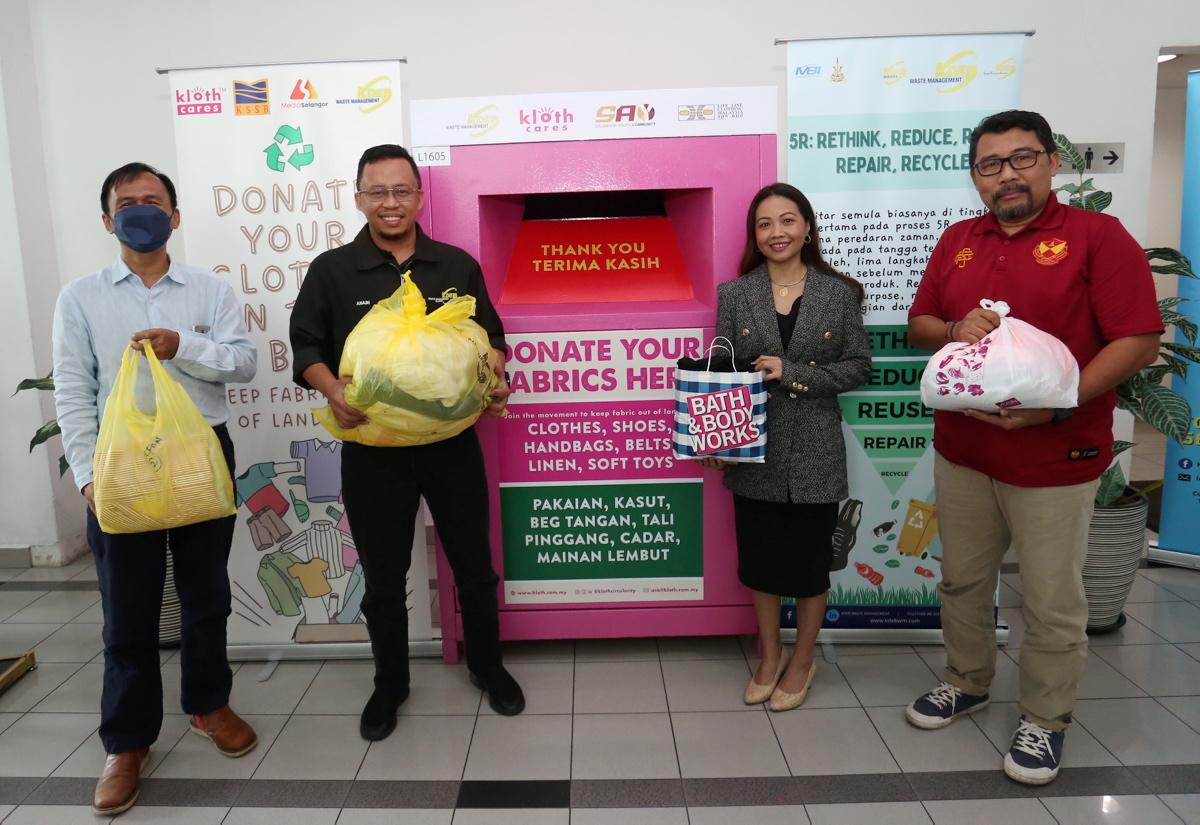 KDEBWM, Kloth Cares installs fabric recycling bin in bid to reduce environmental pollution