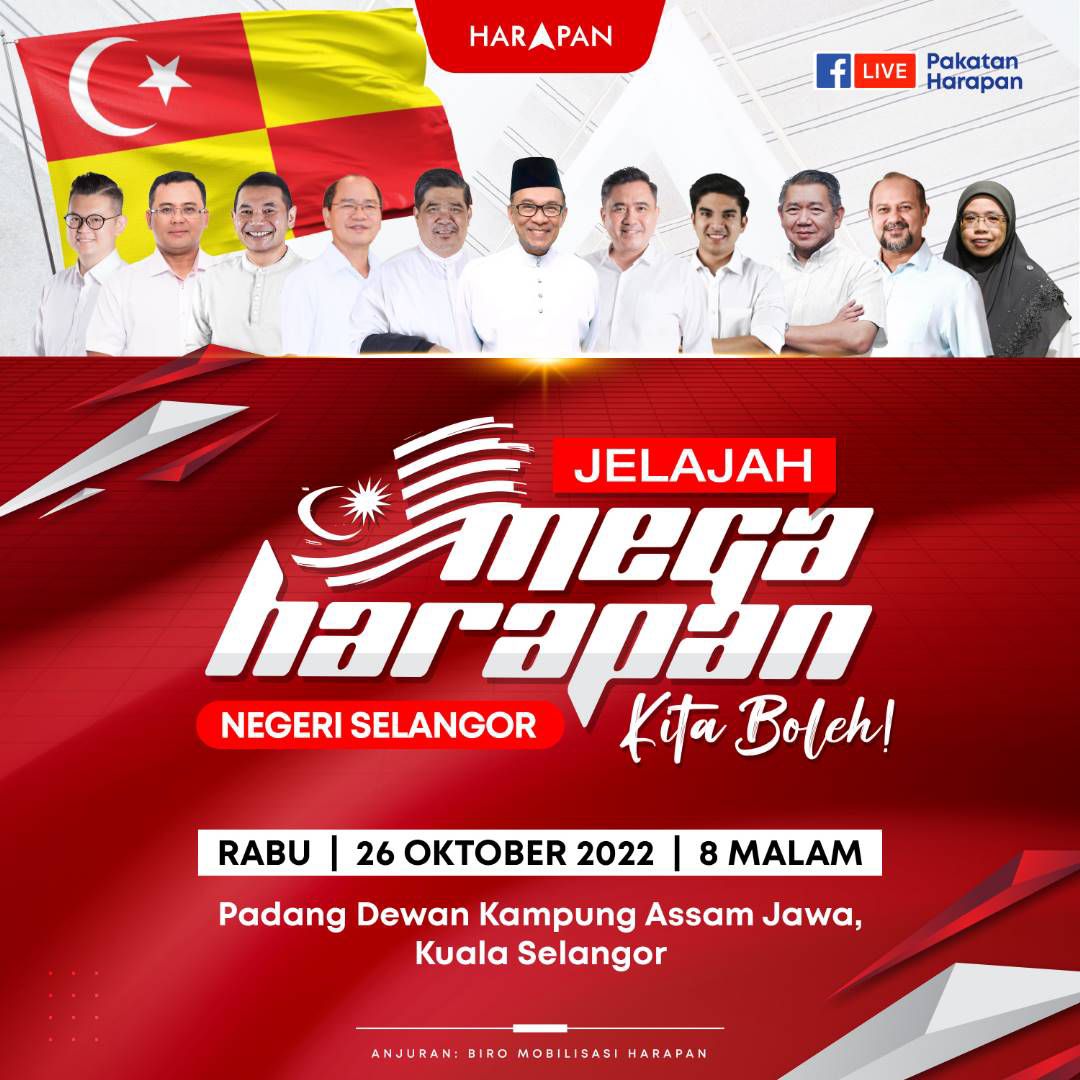 HARAPAN anjur jelajah mega di Kuala Selangor pada 26 Oktober