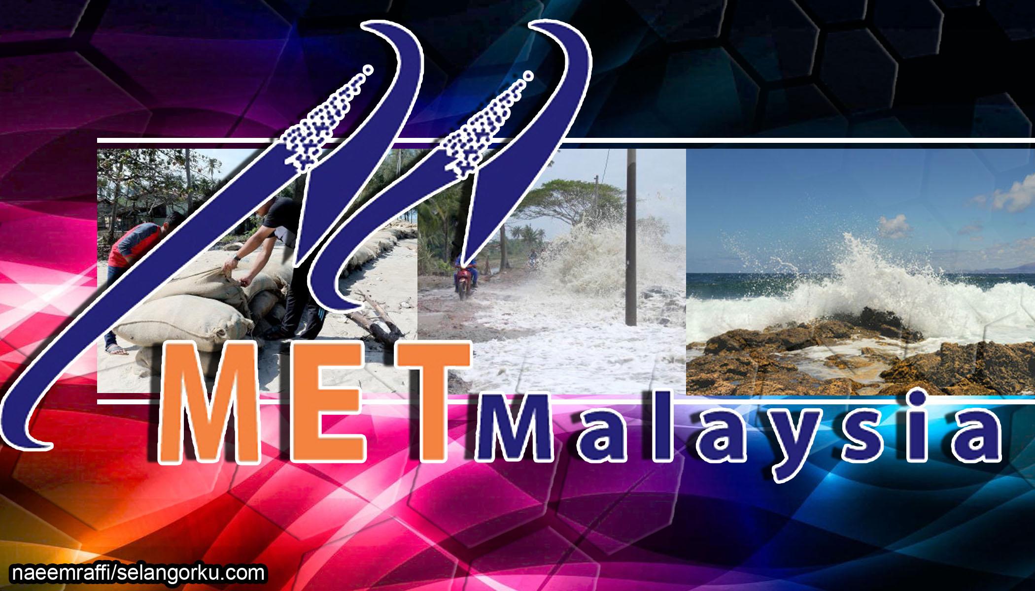 Amaran hujan lebat, ribut petir di empat negeri - MetMalaysia