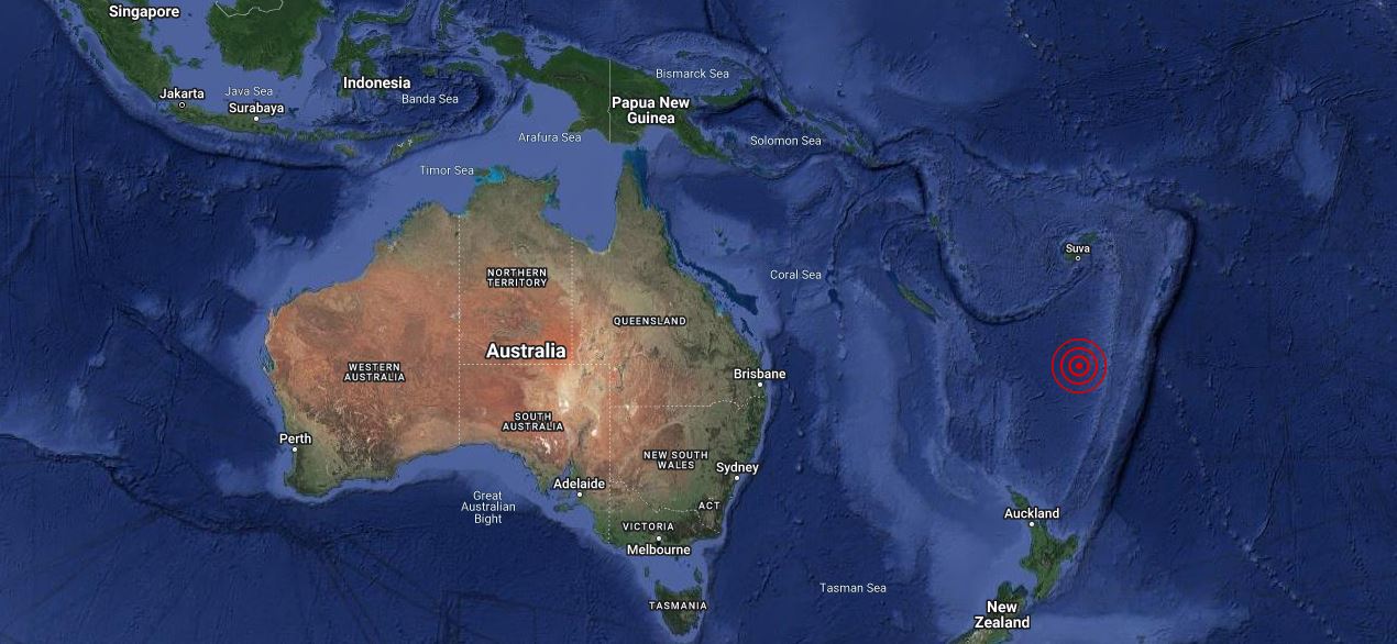 6.7-magnitude quake hits south of Fiji Islands