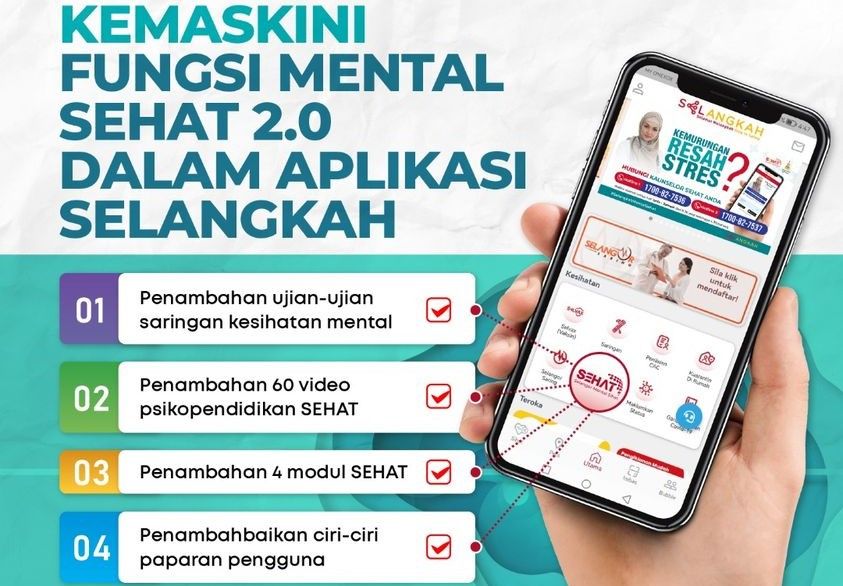 精神健康功能升级2.0 民众受促更新SELangkah