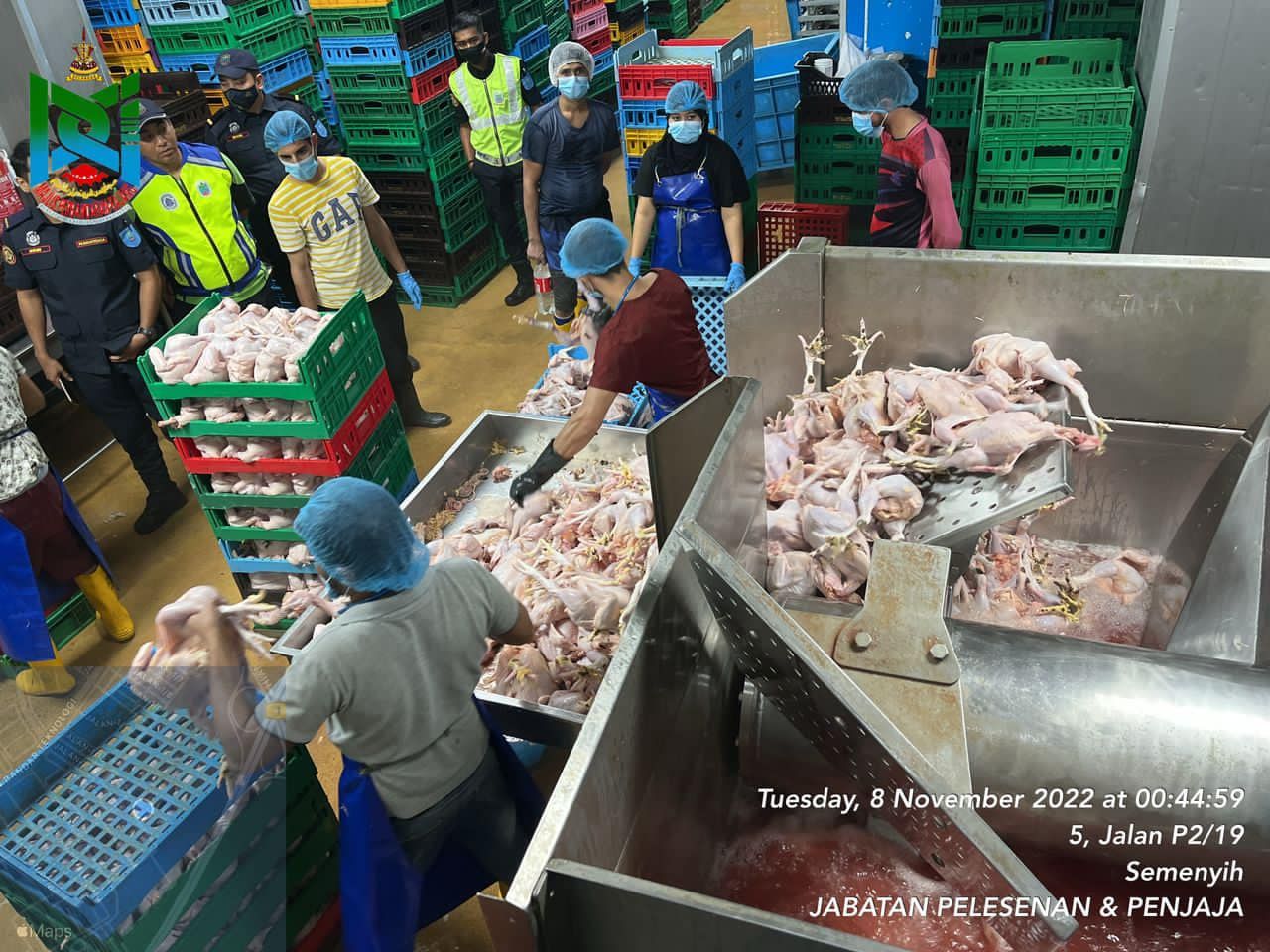  எம்பிகேஜே கோழி பதப்படுத்தும் தொழிற்சாலையை சோதனை செய்தது, அசுத்தத்திற்கு இரண்டு அபராதங்கள் வழங்கப்பட்டன