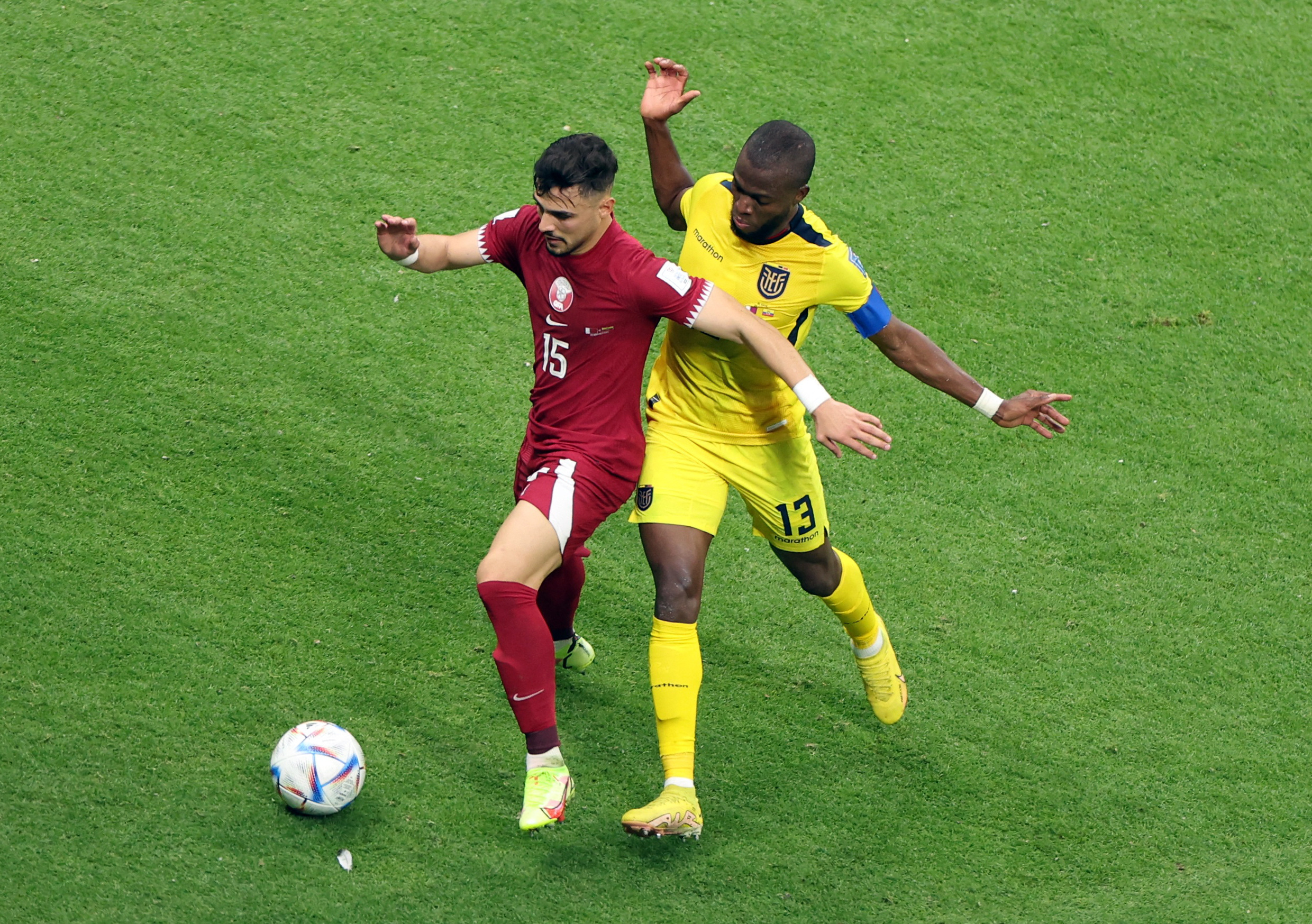 Valencia double helps Ecuador cruise past hosts Qatar in World Cup opener