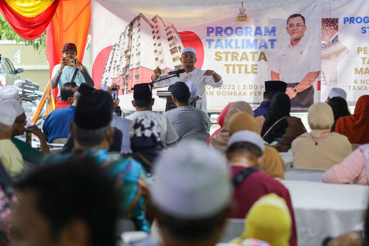 Negeri tampung RM2.2 juta selesai isu strata 800 keluarga tiga pangsapuri