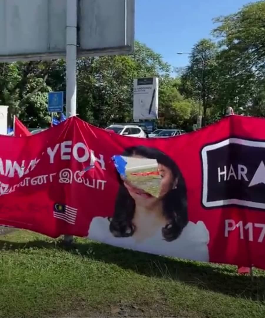 希盟泗岩沫宣传品遭破坏  杨巧双促停止恶意破坏