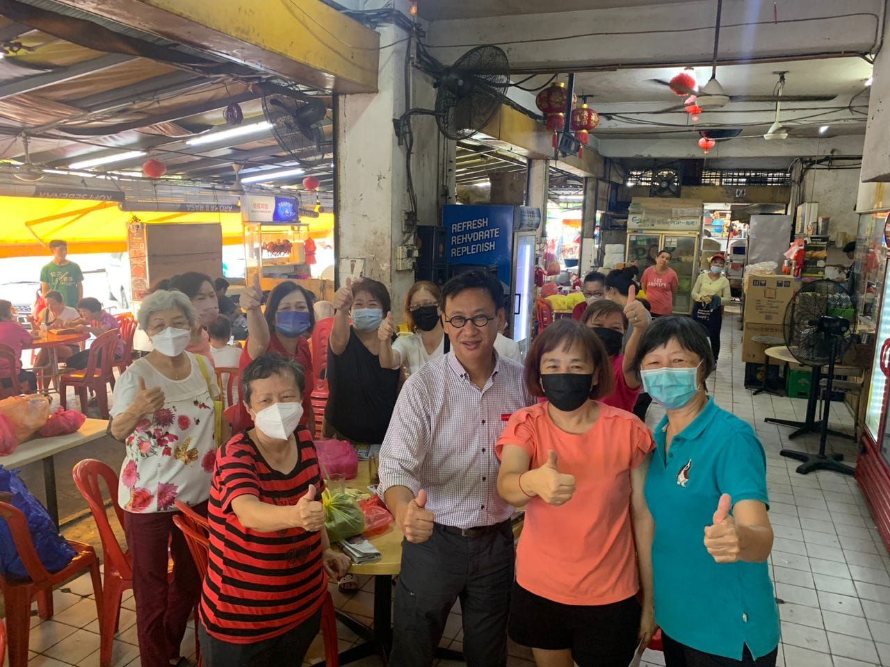 黄基全蝉联蒲种国席 今早特到巴刹谢票