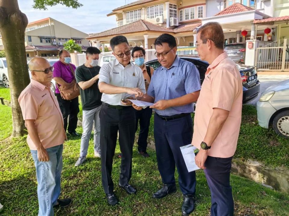 Playground at Taman Eng Ann becomes temporary flood catchment pond