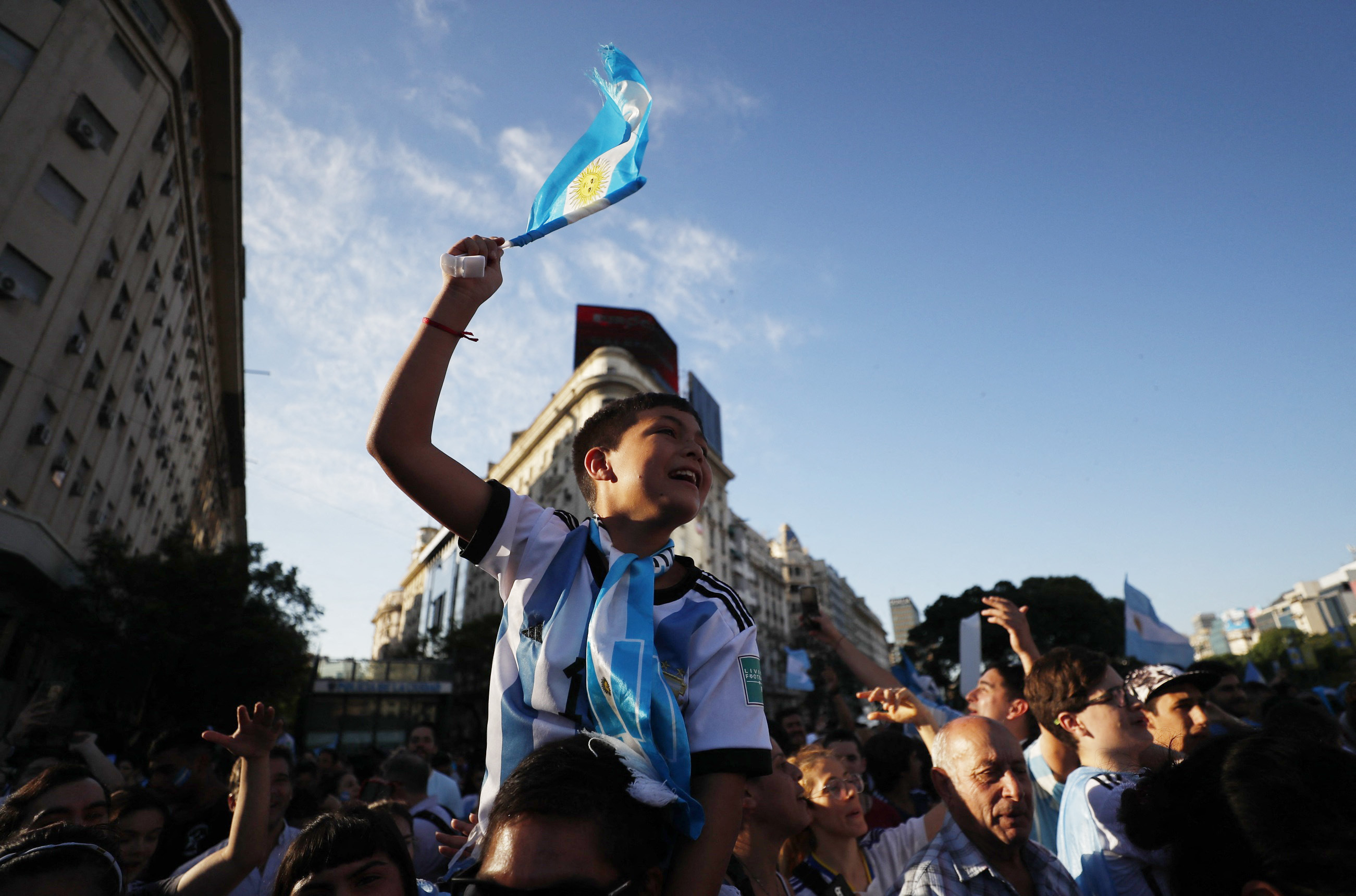 Thousands flood Buenos Aires streets as Argentina reach World Cup final
