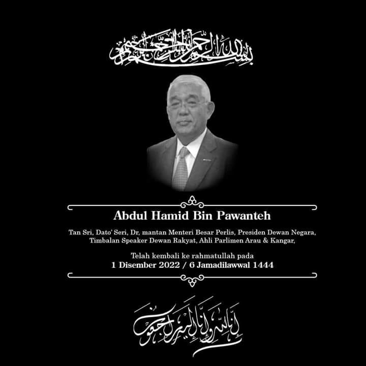 Former Perlis MB Dr Abdul Hamid Pawanteh laid to rest