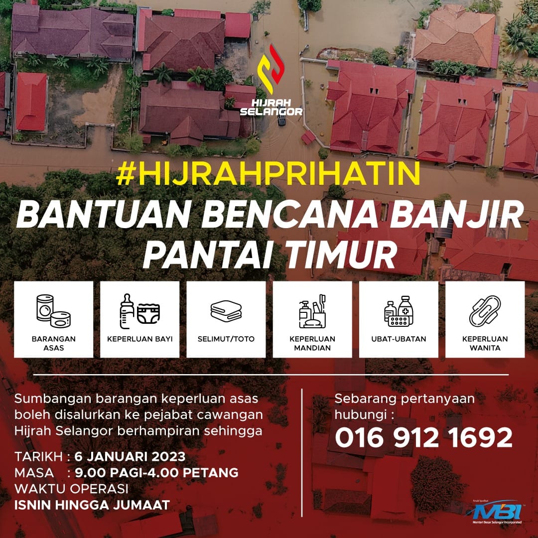 Hijrah pelawa sumbang makanan, tuala wanita bantu mangsa bah