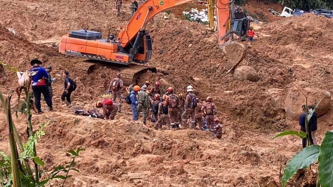 峇冬加里土崩： 受灾者修正至92人 警方：剩一人失踪