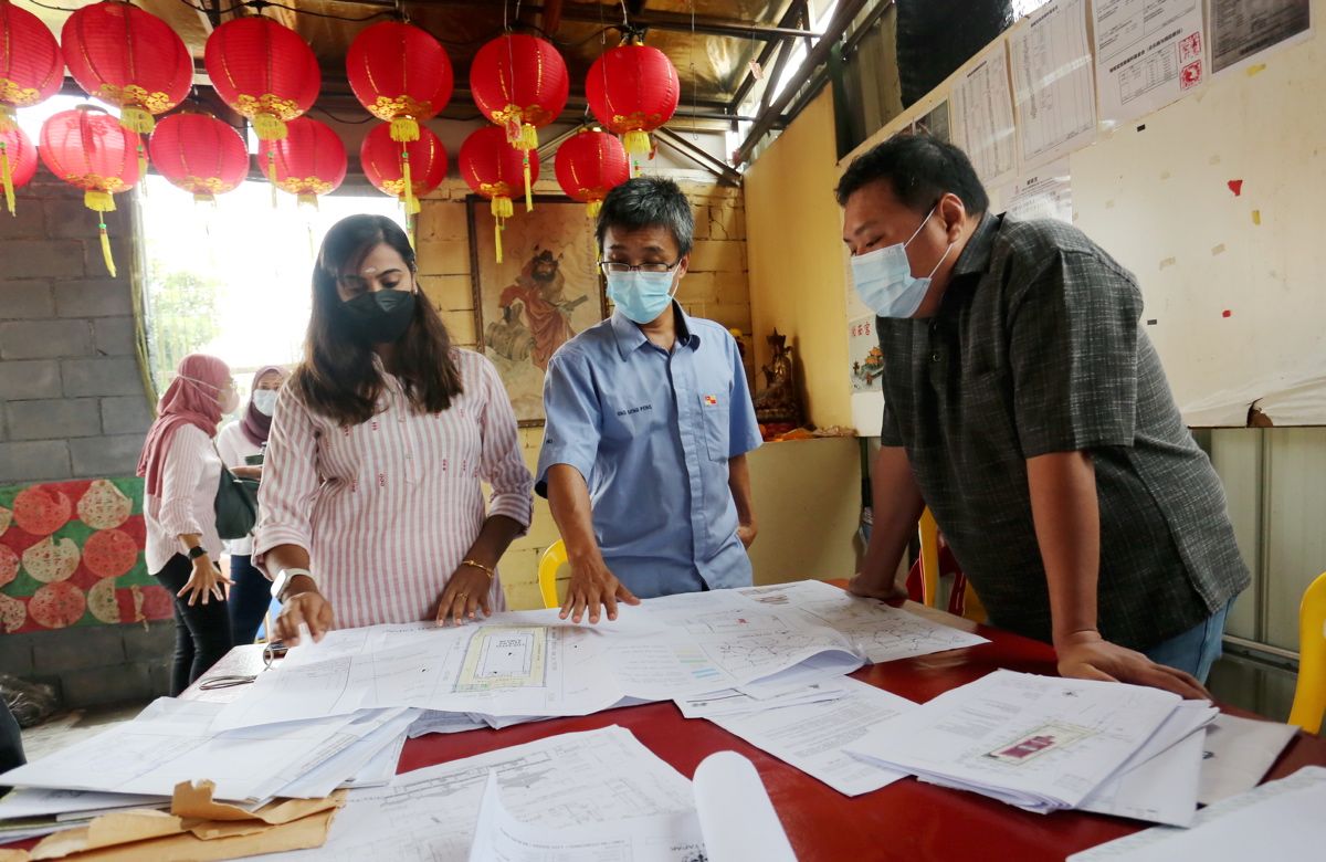 Kajang temple construction progress met with approval from MPKj, but drainage system needs improvement