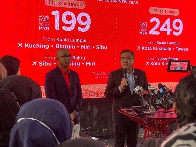 亚航开斋节增62东马航班 今起售卖票价199及249