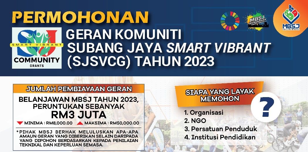 MBSJ tawar geran komuniti sehingga RM50,000, permohonan dibuka setakat 31 Julai